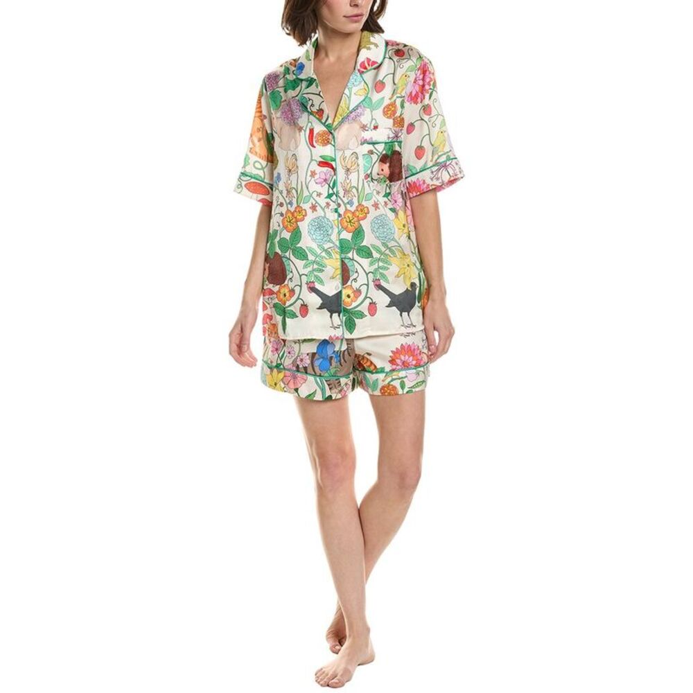 Karen Mabon Womens  2Pc Print Pajama Set